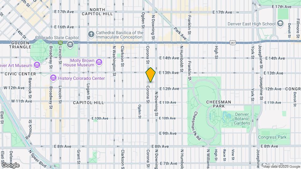 1220 Corona St Mapa y Detalles de la Ubicación