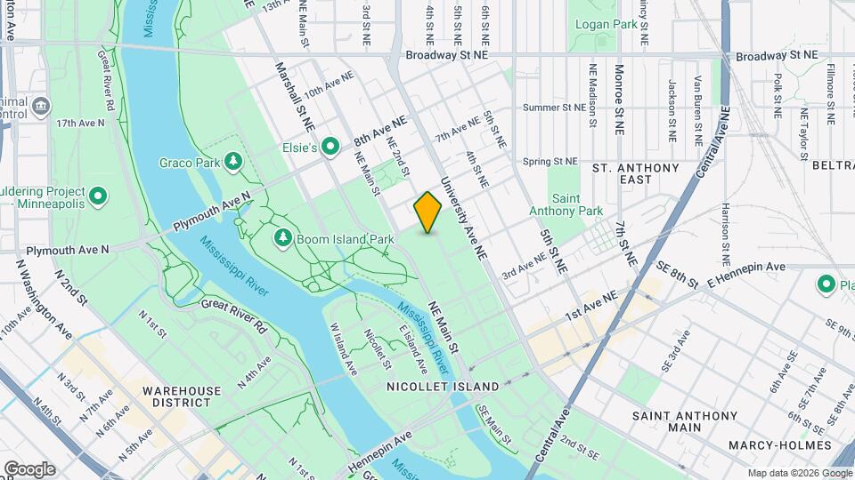 422 NE 2nd St, Unit 1 Map and Location Details