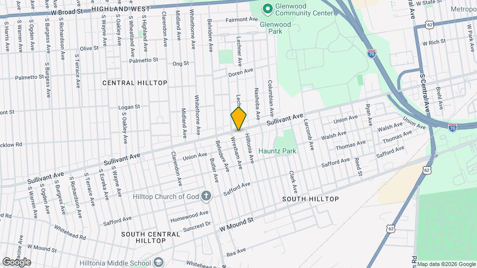 2009 Sullivant Ave Map and Location Details