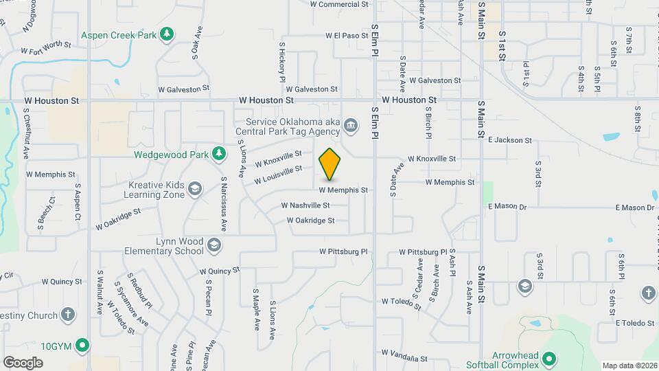 920 W Memphis St Map and Location Details