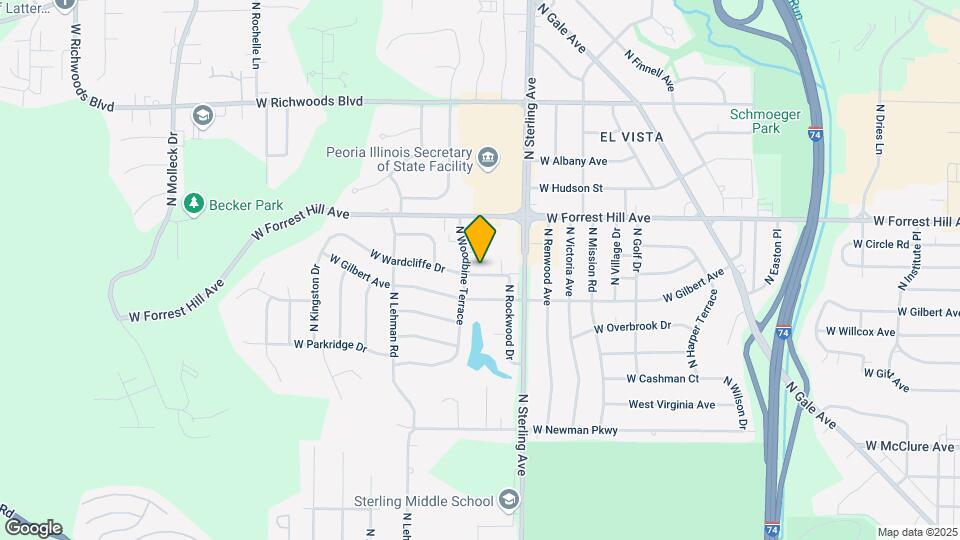 2605 W Wardcliffe Dr Map and Location Details