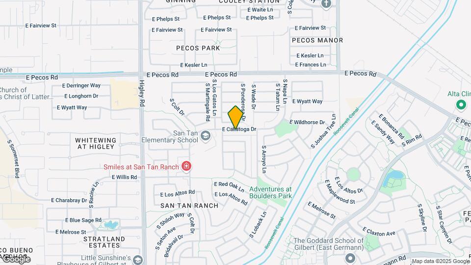 3575 E Calistoga Dr Mapa y Detalles de la Ubicación