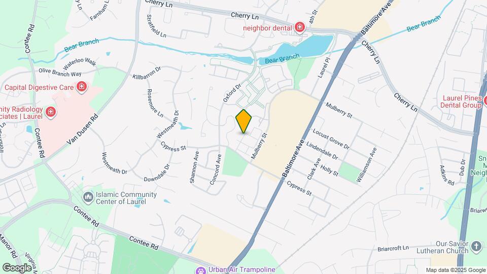 14021 Justin Way Map and Location Details