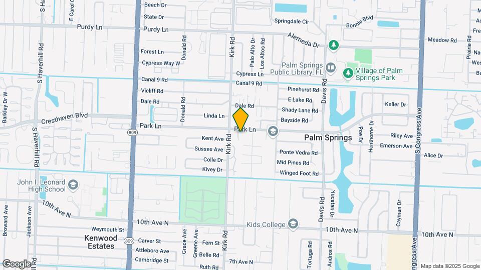 3932 Park Ln Mapa y Detalles de la Ubicación