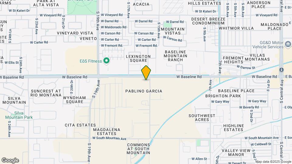 1501 W Baseline Rd Map and Location Details
