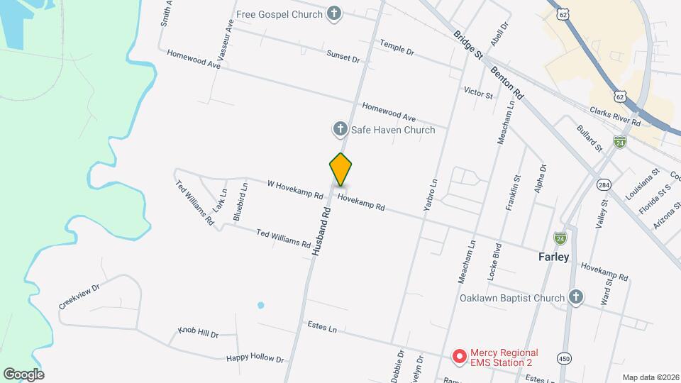 1350 Husband Rd, Unit Farley Four plex Map and Location Details