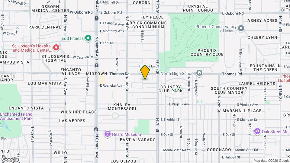 502 E Roanoke Ave Map and Location Details