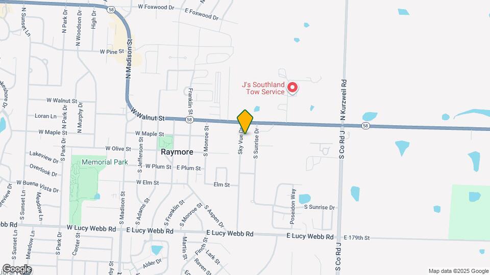 201 Sky Vue Dr Map and Location Details