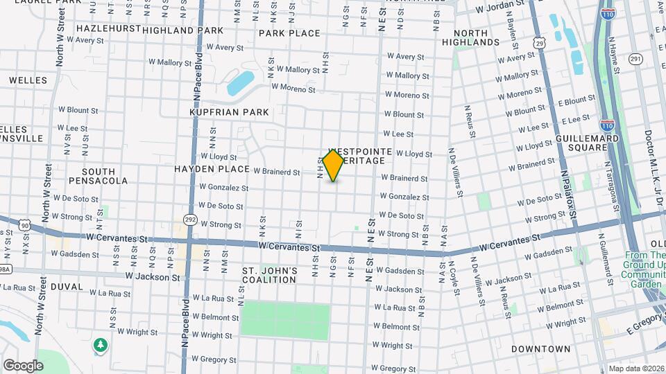 1109 N G St Map and Location Details