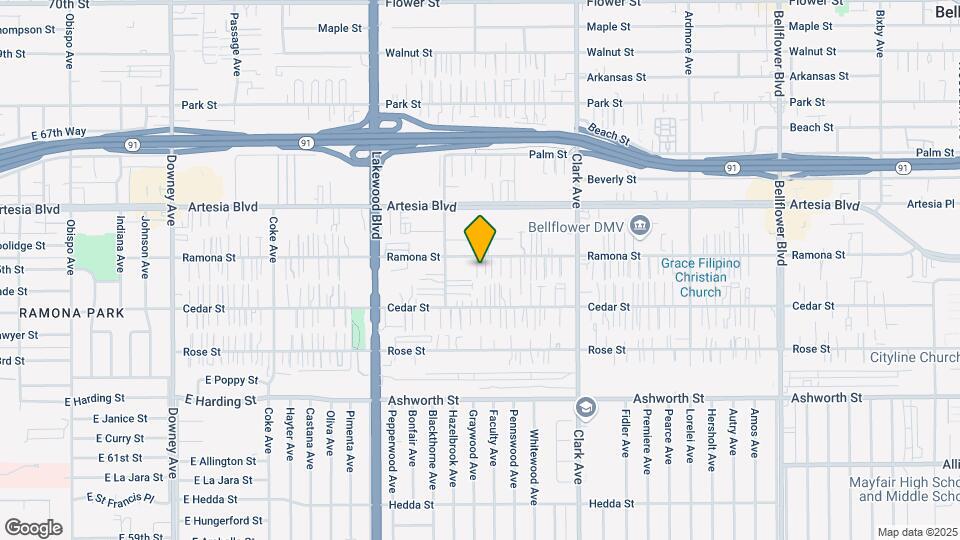 9200 Ramona St Mapa y Detalles de la Ubicación