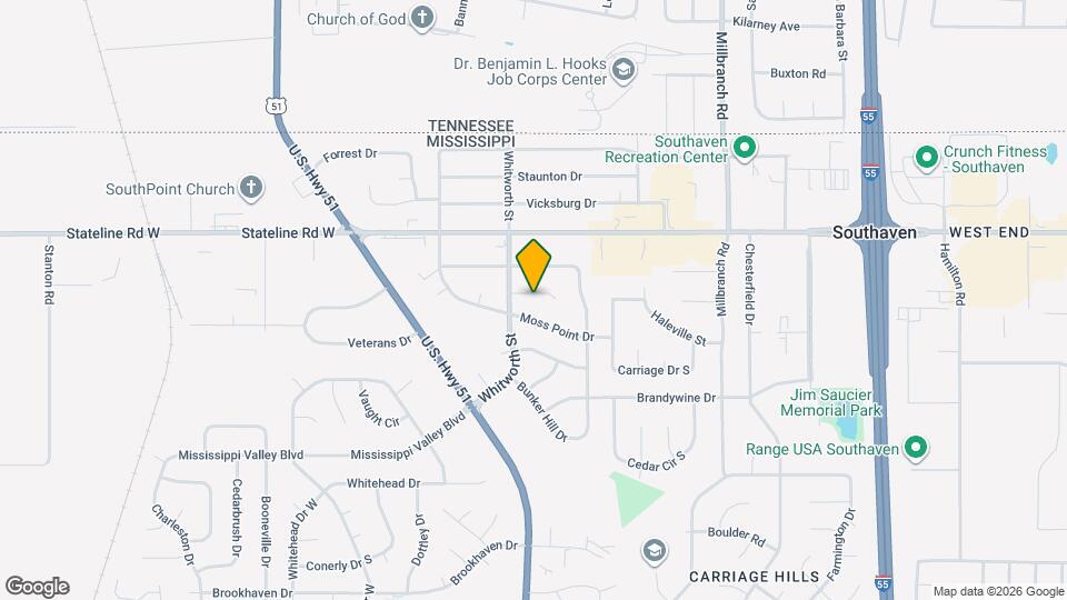 1445 Whitworth Cove Map and Location Details