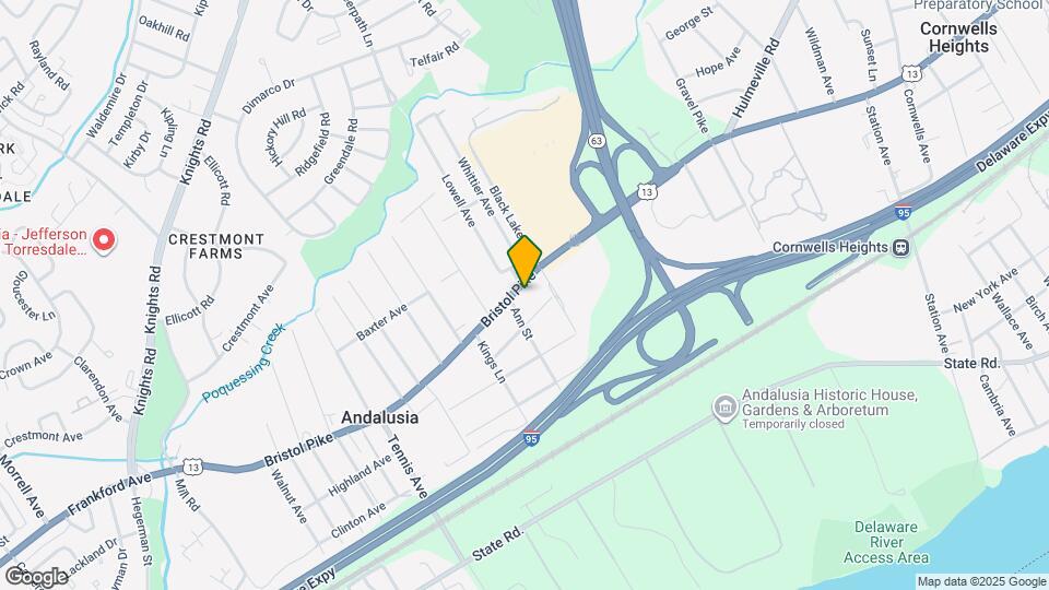 1193 Bristol Pike Map and Location Details