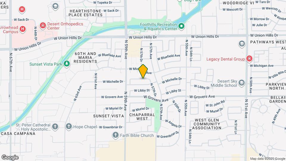 5741 W John Cabot Rd Map and Location Details