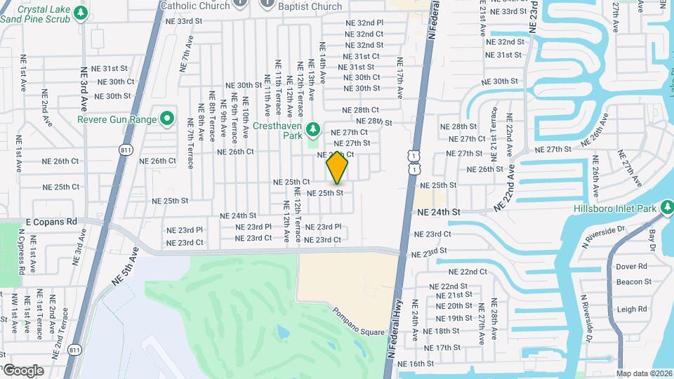 1437 NE 25th St Map and Location Details