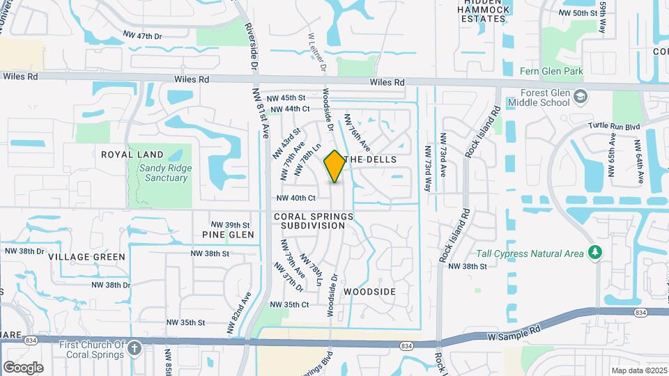 4105 NW 78th Terrace Map and Location Details
