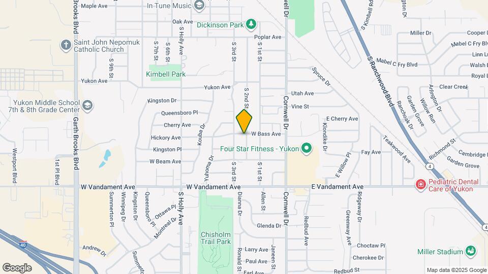 302 W Bass Ave Map and Location Details