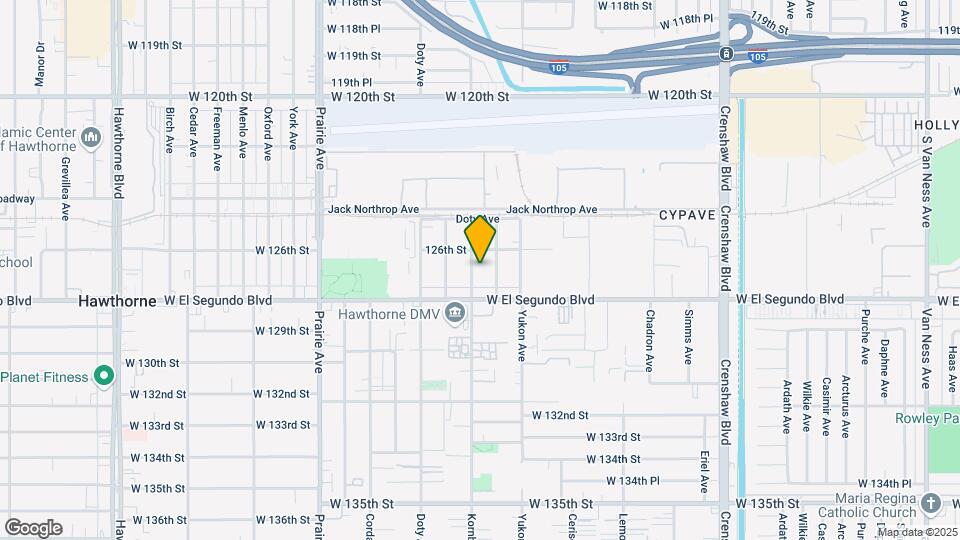 12622 Kornblum Ave Mapa y Detalles de la Ubicación