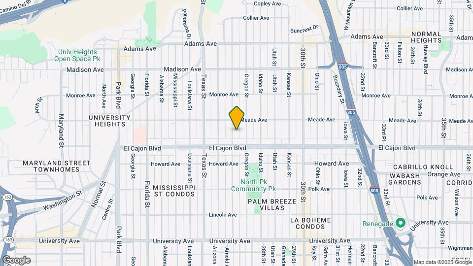4341 Hamilton St Map and Location Details