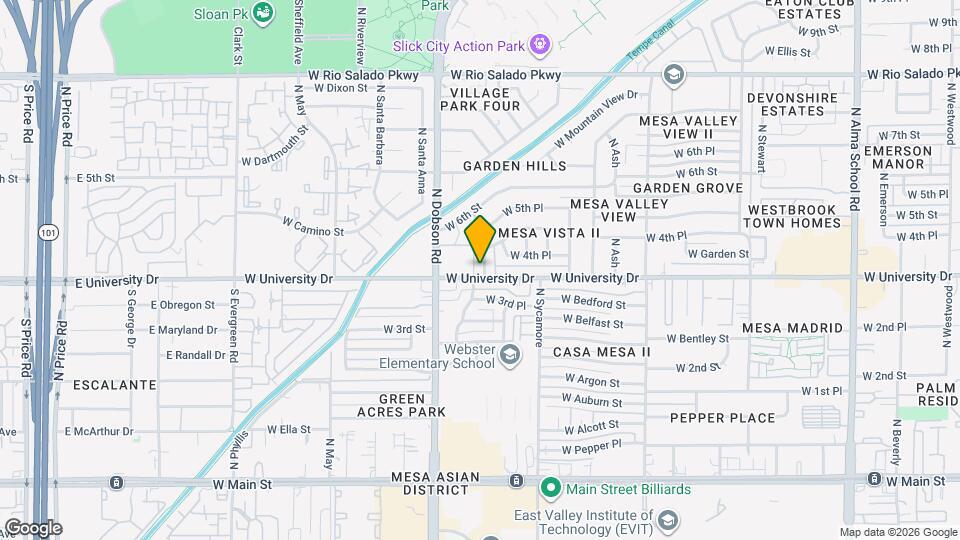 410 N Ironwood Map and Location Details