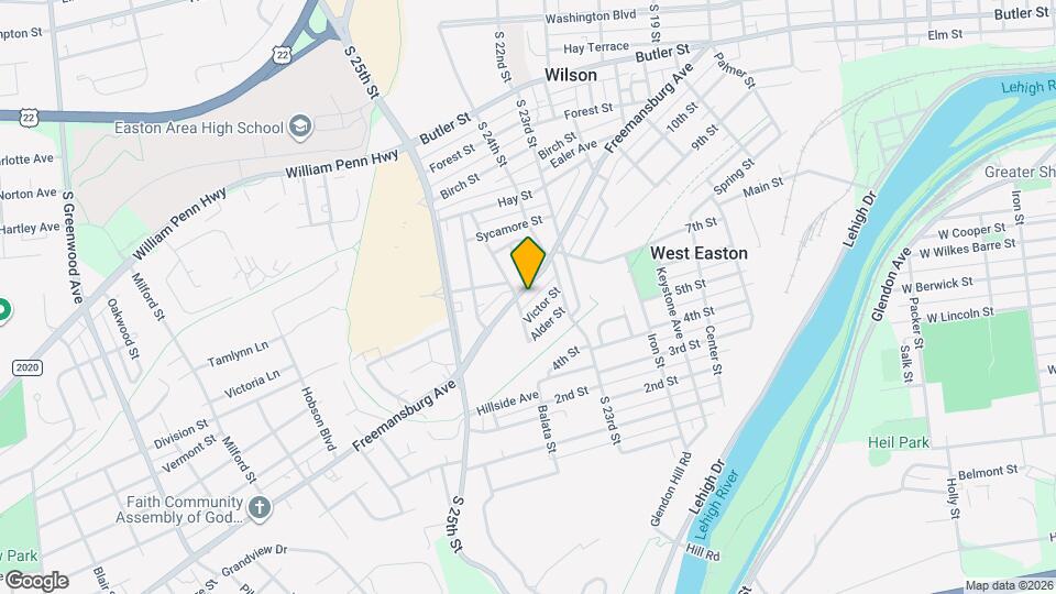 2442 Freemansburg Ave Mapa y Detalles de la Ubicación