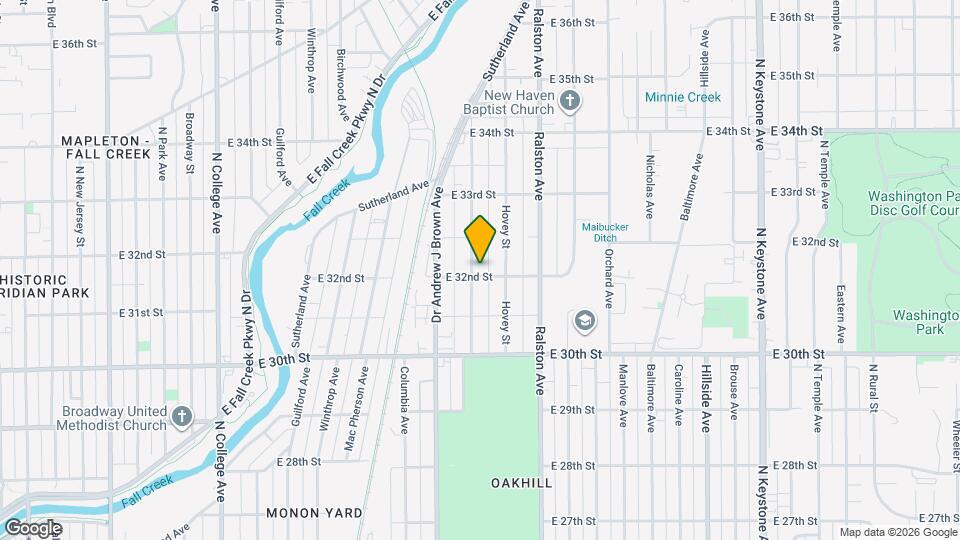 3207 N Arsenal Ave Map and Location Details