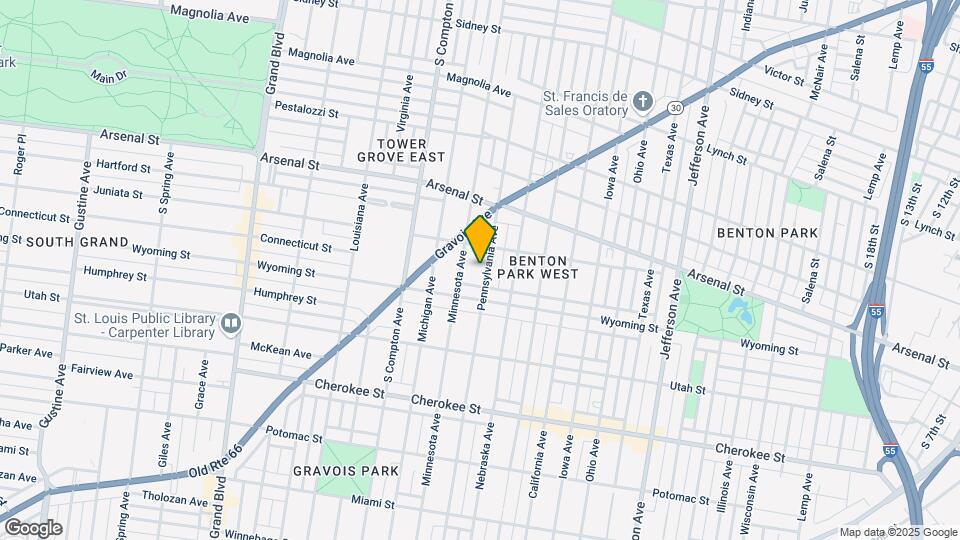 3171 Pennsylvania Ave Map and Location Details