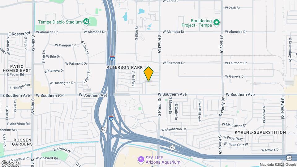 1439 W Huntington Dr Map and Location Details