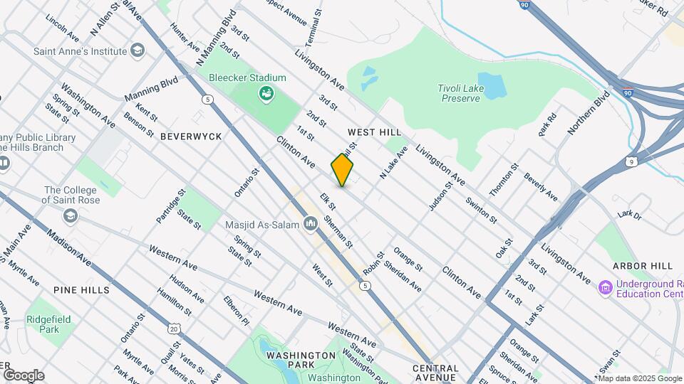 574 Clinton Ave, Unit #1 Map and Location Details