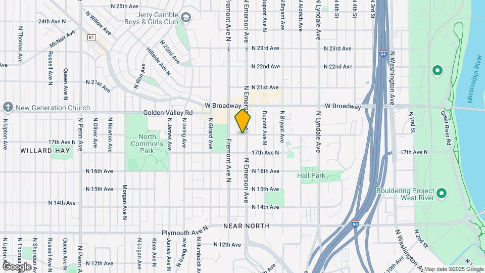 1727 Emerson Ave N Map and Location Details