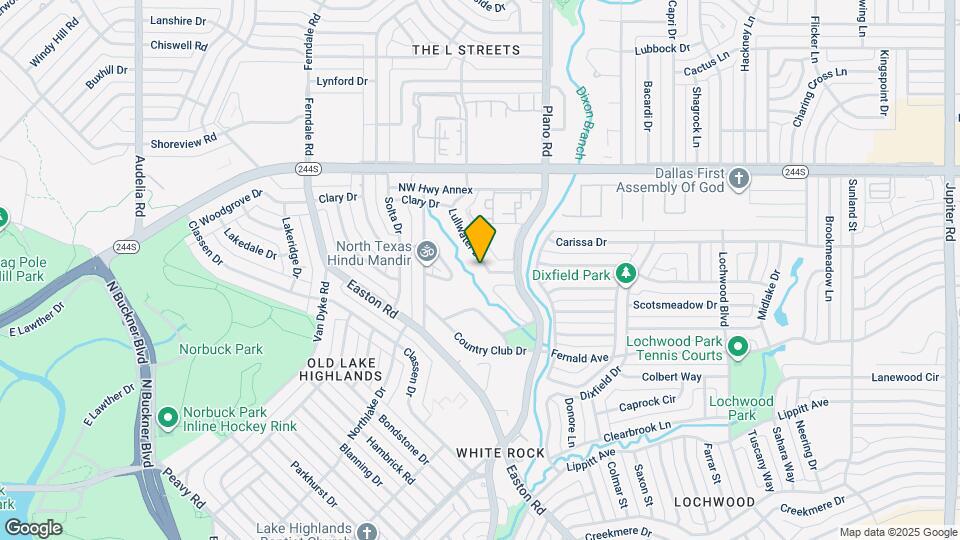 8303 Lullwater Dr Map and Location Details
