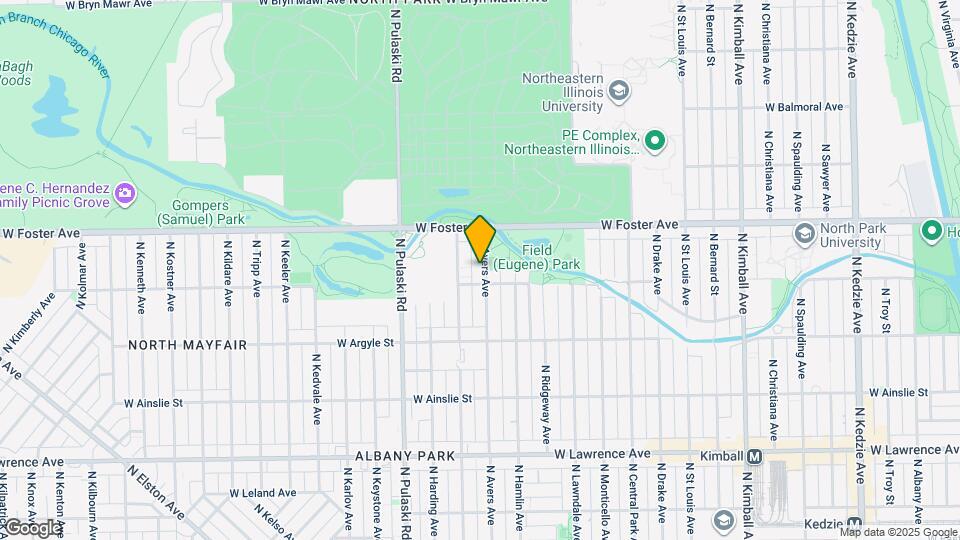 5116 N Avers Ave Map and Location Details