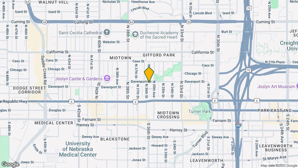 3571 Davenport St Map and Location Details