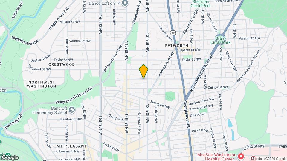 1308 Randolph St NW Map and Location Details