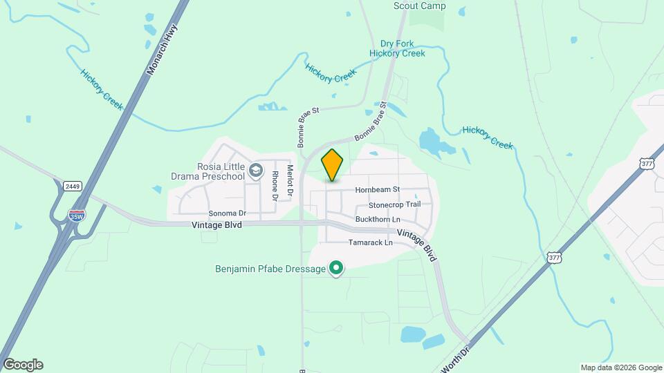 3412 Hornbeam St Map and Location Details