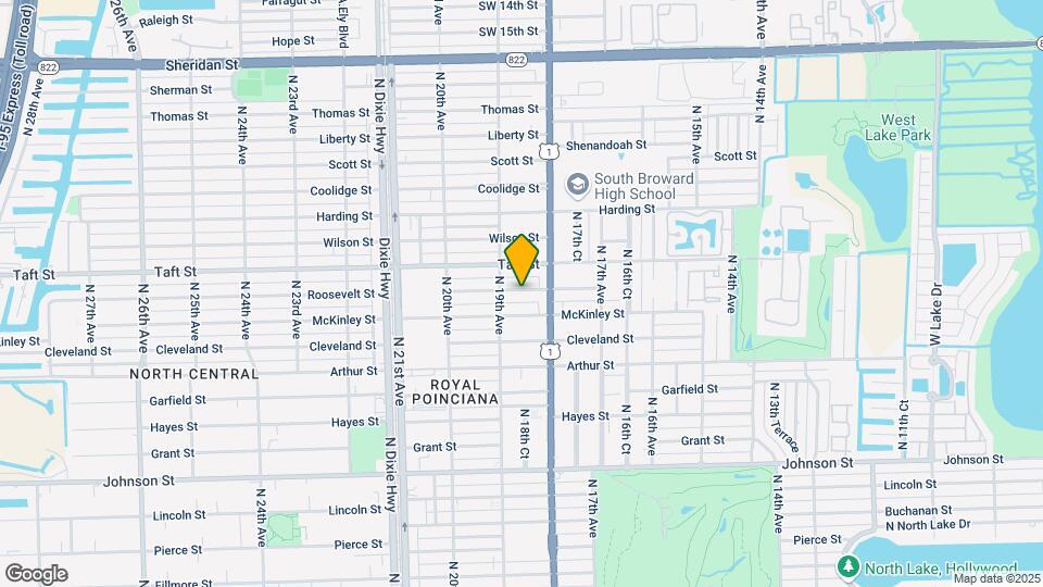 1824 Roosevelt St Map and Location Details