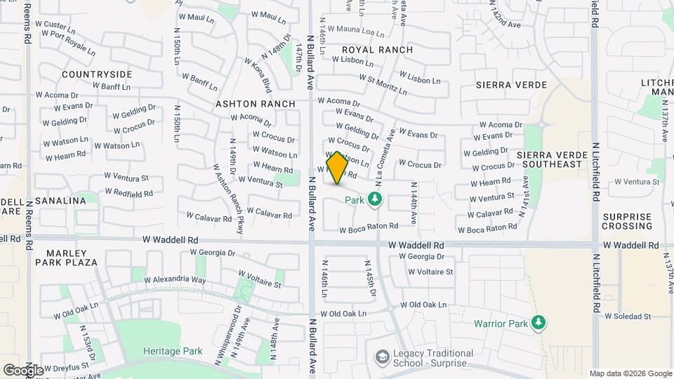 14621 W Ventura St Mapa y Detalles de la Ubicación