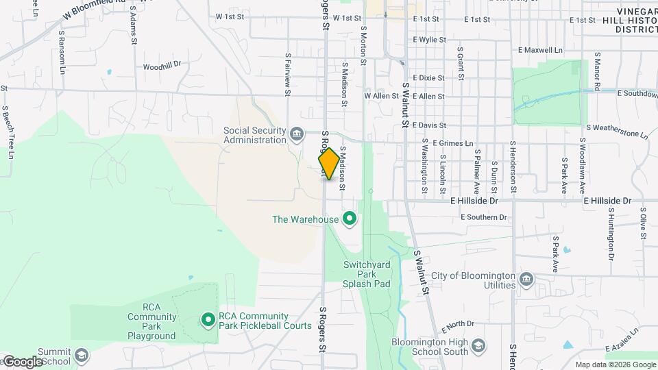 1405 S Rogers St Map and Location Details