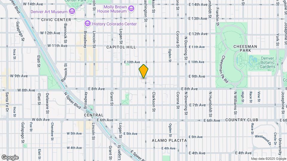 849 N Washington Map and Location Details