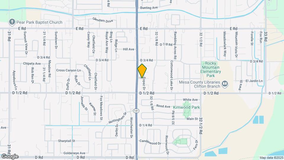 459 Topaz Dr Map and Location Details