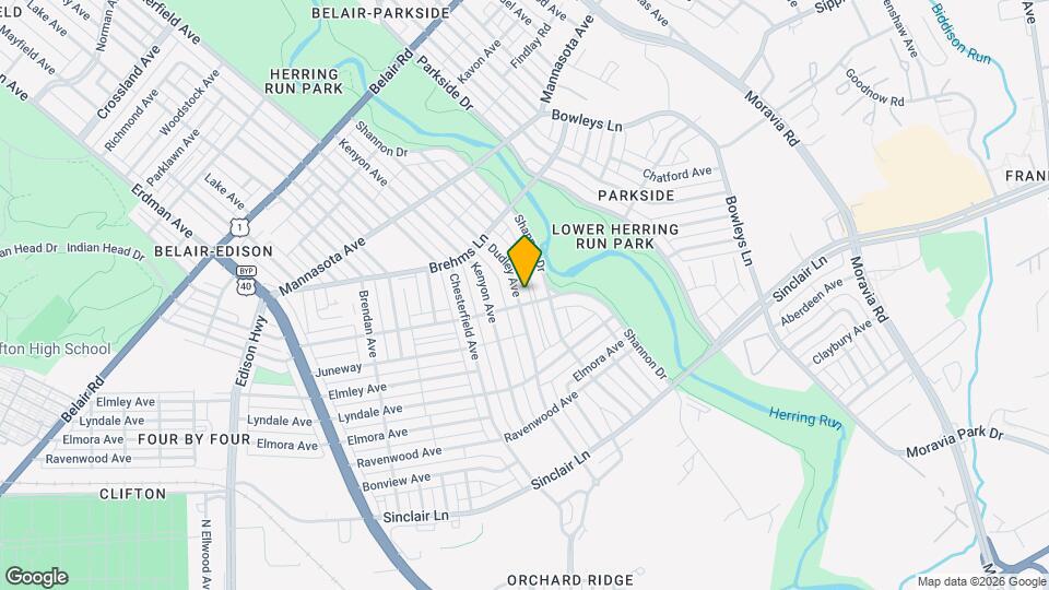 3582 Dudley Ave Map and Location Details