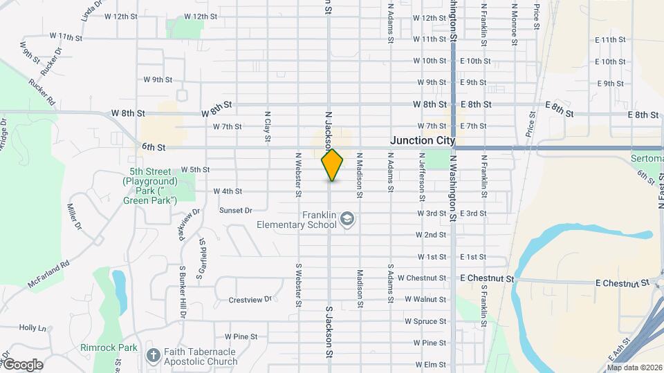 401 1/2 N Jackson St Map and Location Details