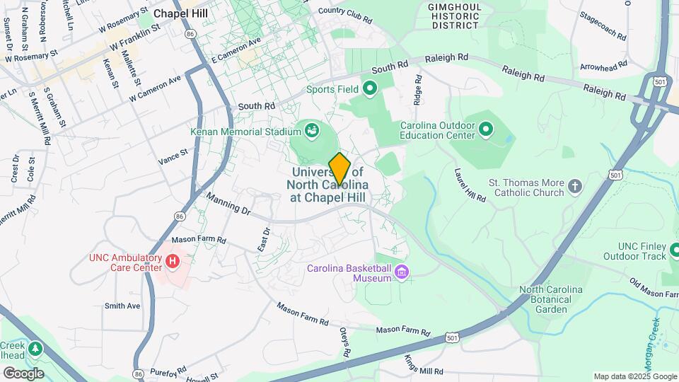 UNC-CH Morrison Residence Hall Map and Location Details