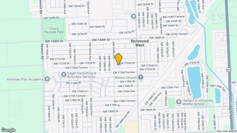 14861 SW 173rd St Map and Location Details