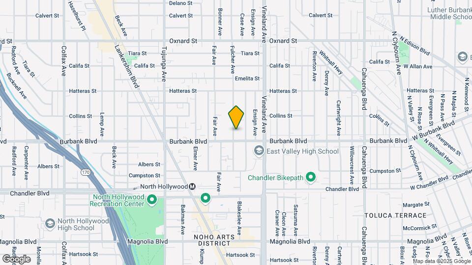 5616.5 Fulcher Ave Map and Location Details