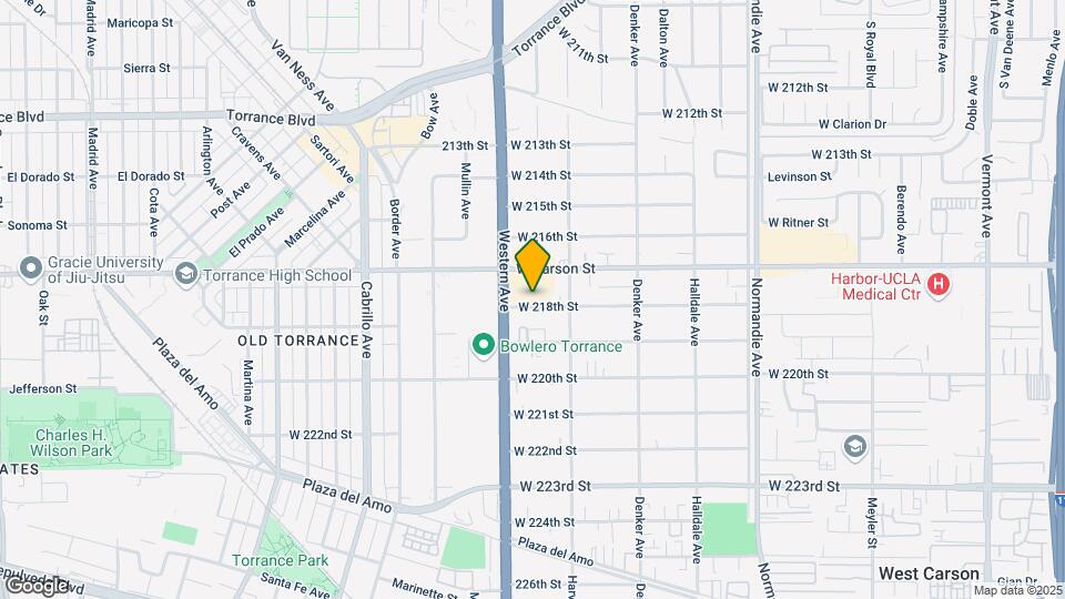 1643 W 218th St Map and Location Details