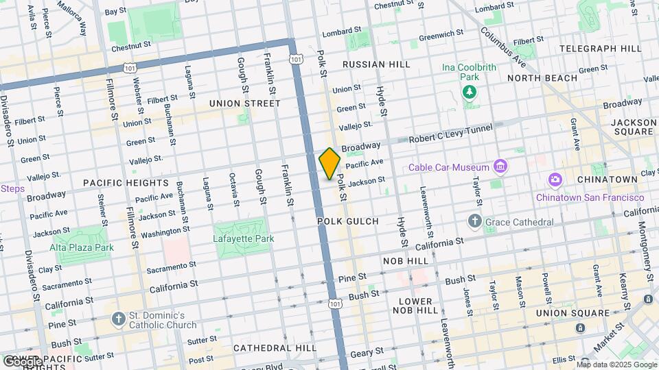 1650 Jackson St Map and Location Details