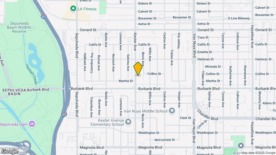 5642 Kester Ave Map and Location Details