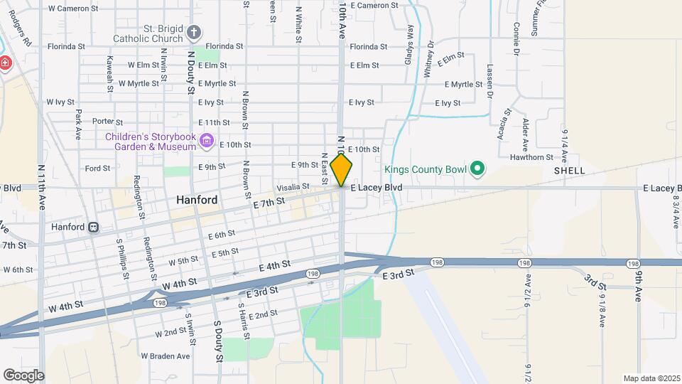 202 N 10th Ave Map and Location Details