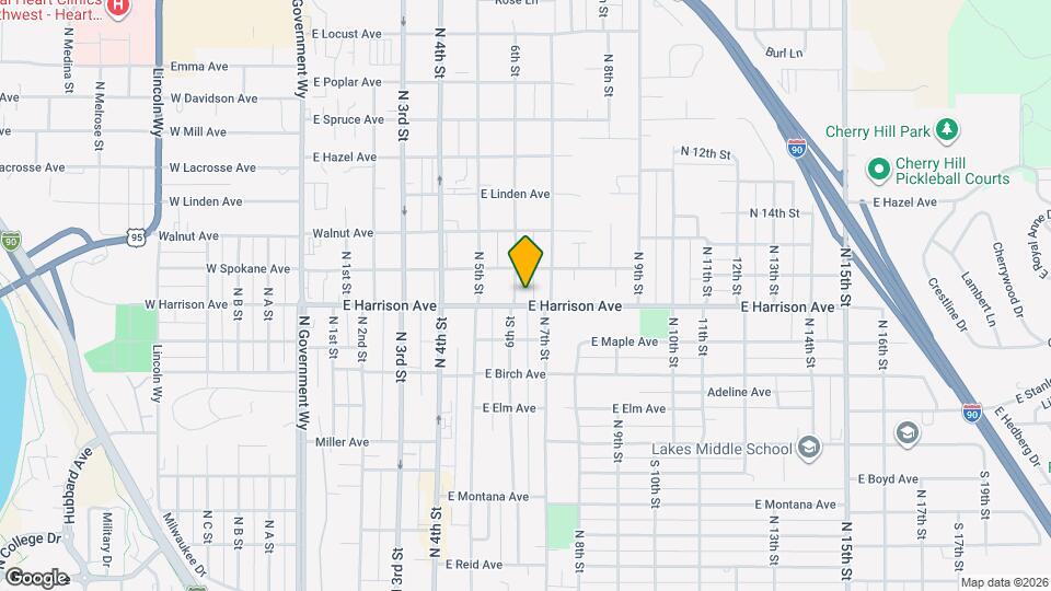 1206 N 6th St Map and Location Details