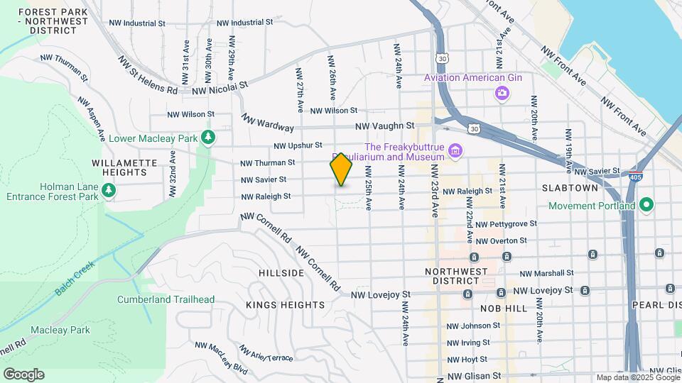 2575-2587 NW Raleigh St Map and Location Details